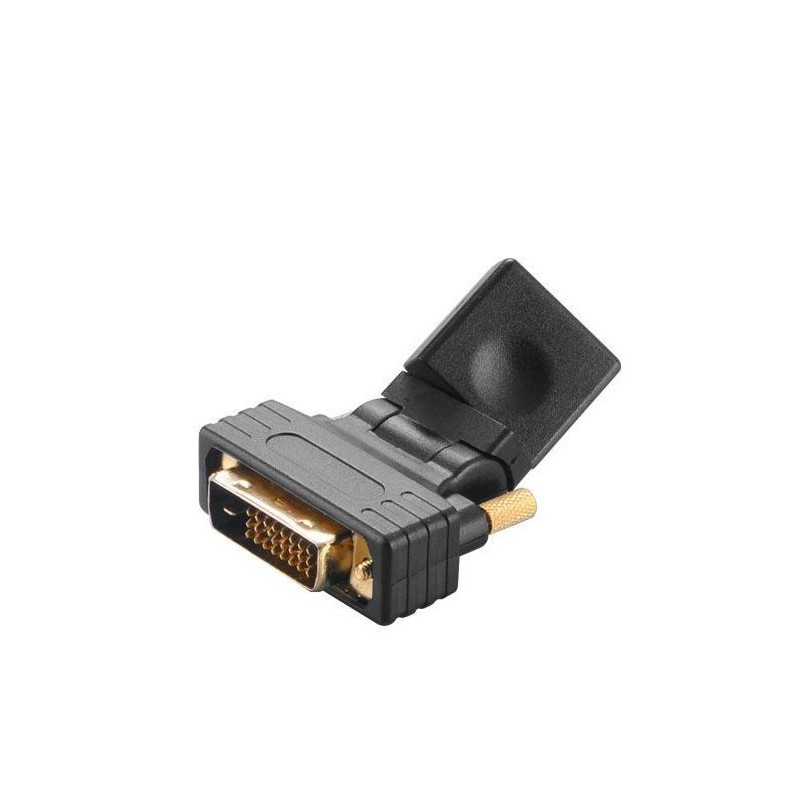 AKASA - uhlová redukcia DVI-D na HDMI
