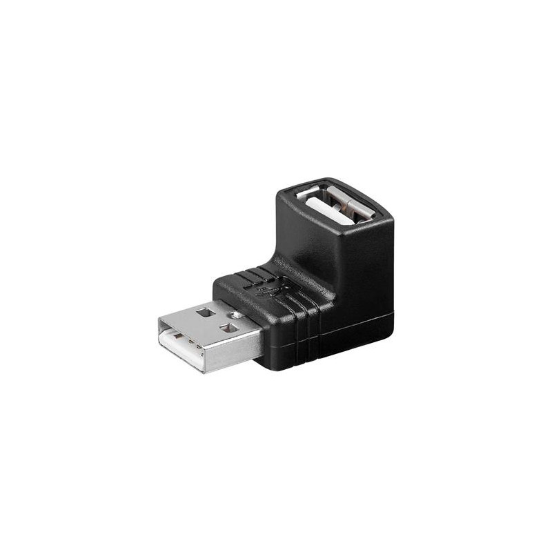 PremiumCord USB redukcia A-A, Male/Female 90°