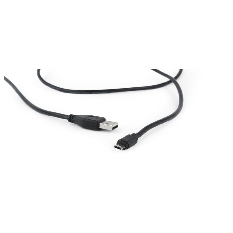 Kábel CABLEXPERT MicroUSB obojstranný univerzálny konektor, 1,8 m, čierny