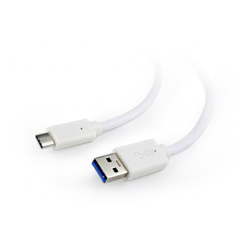 Kábel CABLEXPERT USB 3.0 A - USB-C M/M, 1m, biely