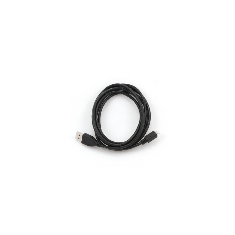 Kábel USB A-B micro, 1m, 2.0, čierny, high quality