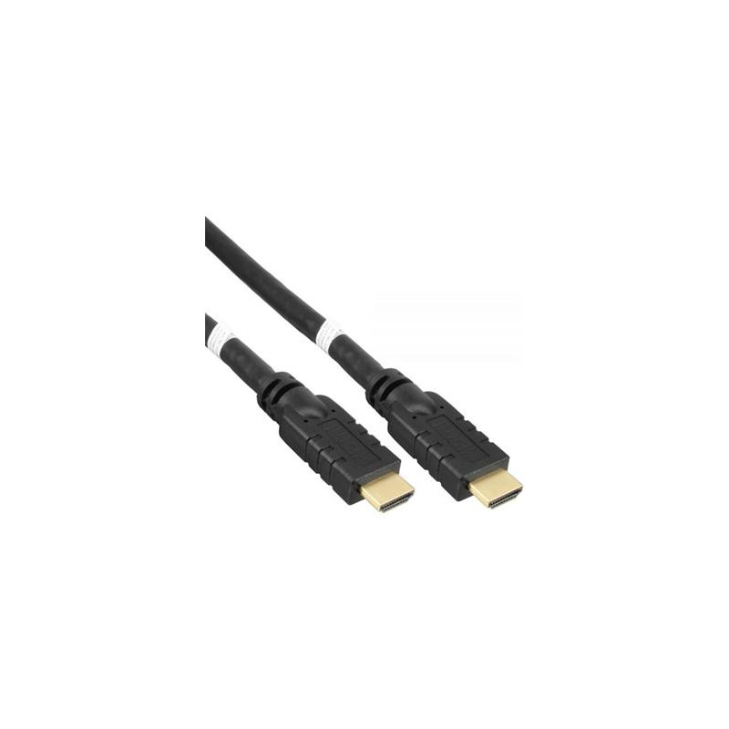 PremiumCord HDMI 4K/60Hz, ethernet, so zosilňovačom, 3x tienená, 2.0, 10m