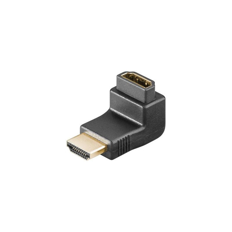 PremiumCord Adapter HDMI M/F, pravý uhol - opačný