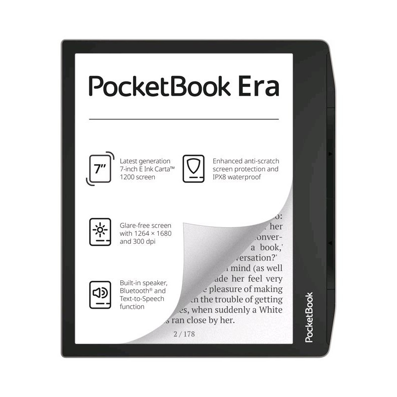 E-book POCKETBOOK 700 ERA, 16GB, Stardust Silver, strieborný