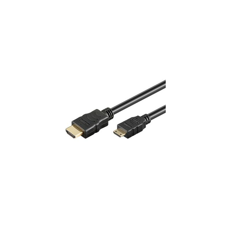 PremiumCord Kábel HDMI A - HDMI mini C, 1m