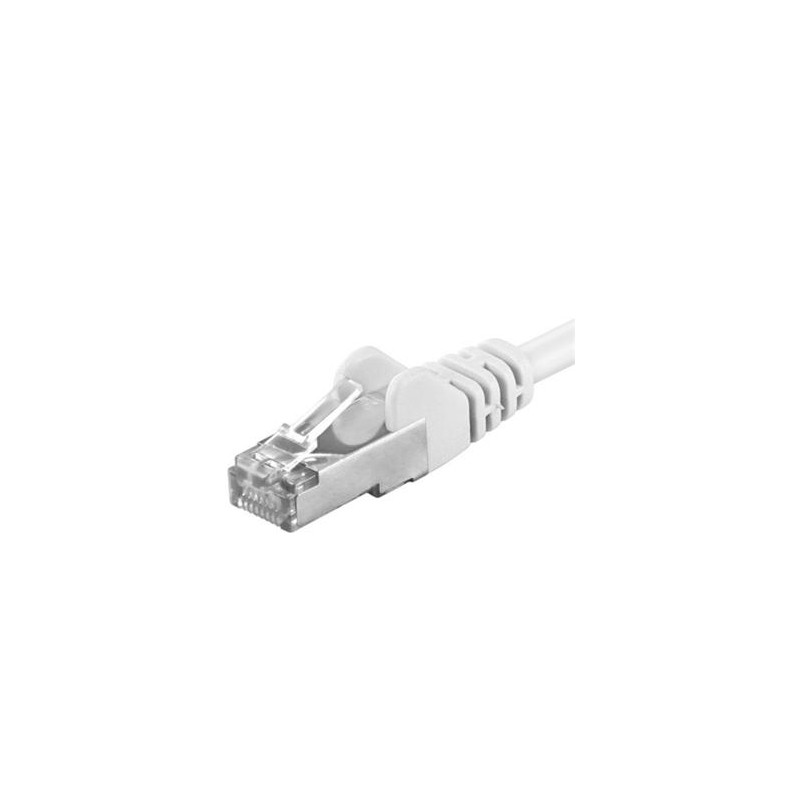 Premiumcord Patch kábel CAT6a S-FTP, RJ45-RJ45, AWG 26/7 0,25 m biela