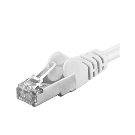 Premiumcord Patch kábel CAT6a S-FTP, RJ45-RJ45, AWG 26/7 1m, biela