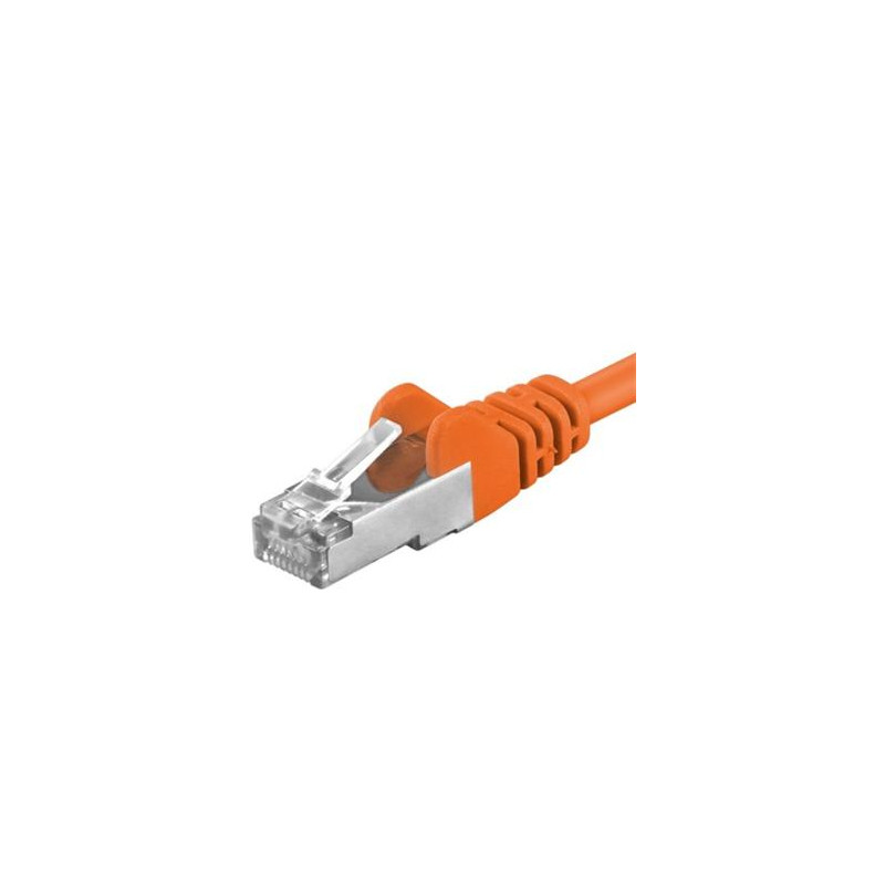 Premiumcord Patch kábel CAT6a S-FTP, RJ45-RJ45, AWG 26/7 2m, oranžová
