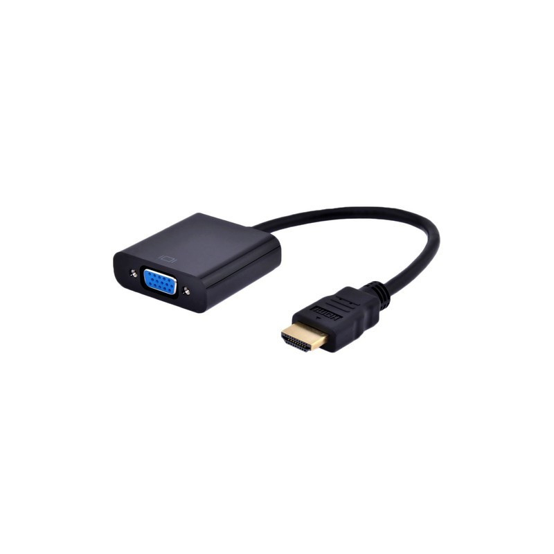 Gembird Adapter HDMI-A - VGA (M/F), čierny