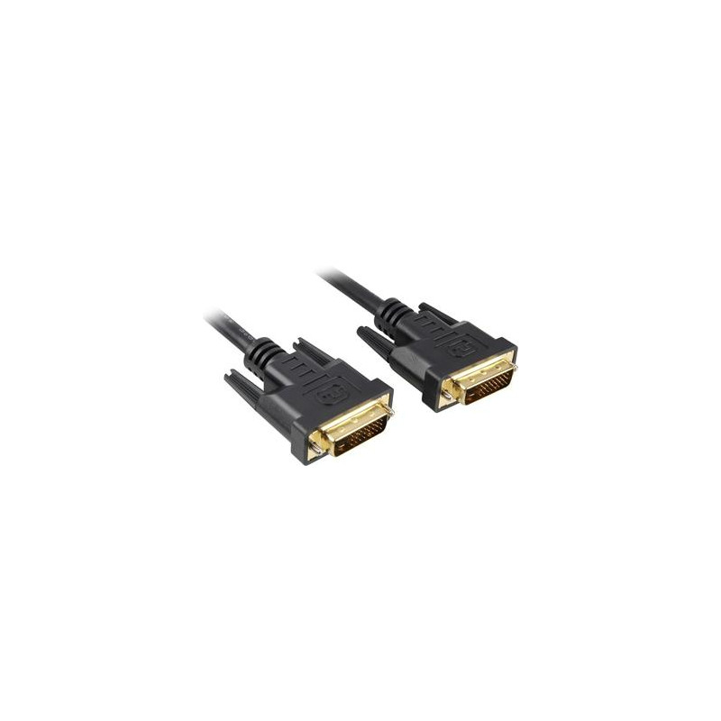 PremiumCord DVI-D prepojovací kábel, dual-link, DVI (24 +1), MM, 1m