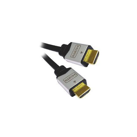 PremiumCord kábel HDMI M/M, zlac.a kovové HQ, 3m