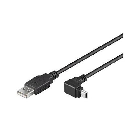 PremiumCord miniUSB 2.0, A-B, 5 pinov, 90 °, 1.8 m