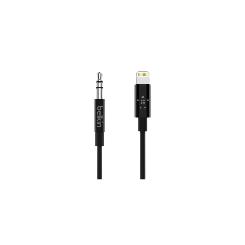BELKIN Lightning to 3,5mm M/M, 90cm, čierny