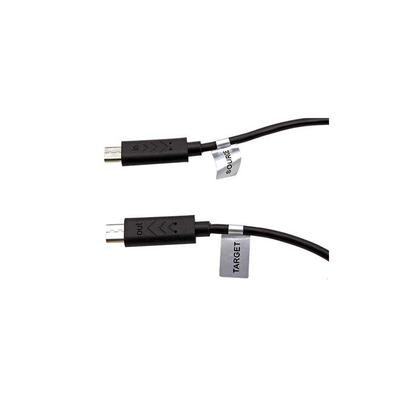 PremiumCord USB 2.0 kábel na prepojenie dvoch smartfónov, microUSB B(M)- microUSB B(M),0,3m,OTG
