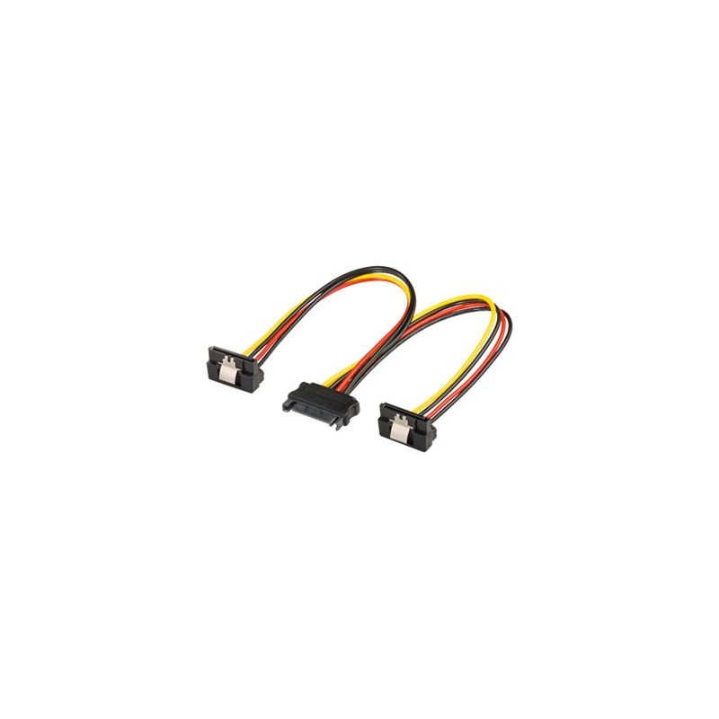 PremiumCord Napájacia rozdvojka k HDD SATA - 2x SATA zalomený 90°