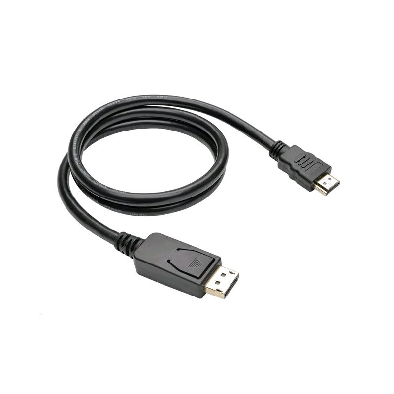 Kábel C-TECH DisplayPort/HDMI, 1m, čierny