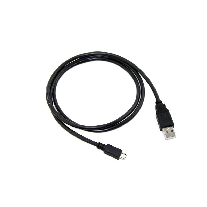 Kábel C-TECH USB 2.0 AM/Micro, 1m, čierny