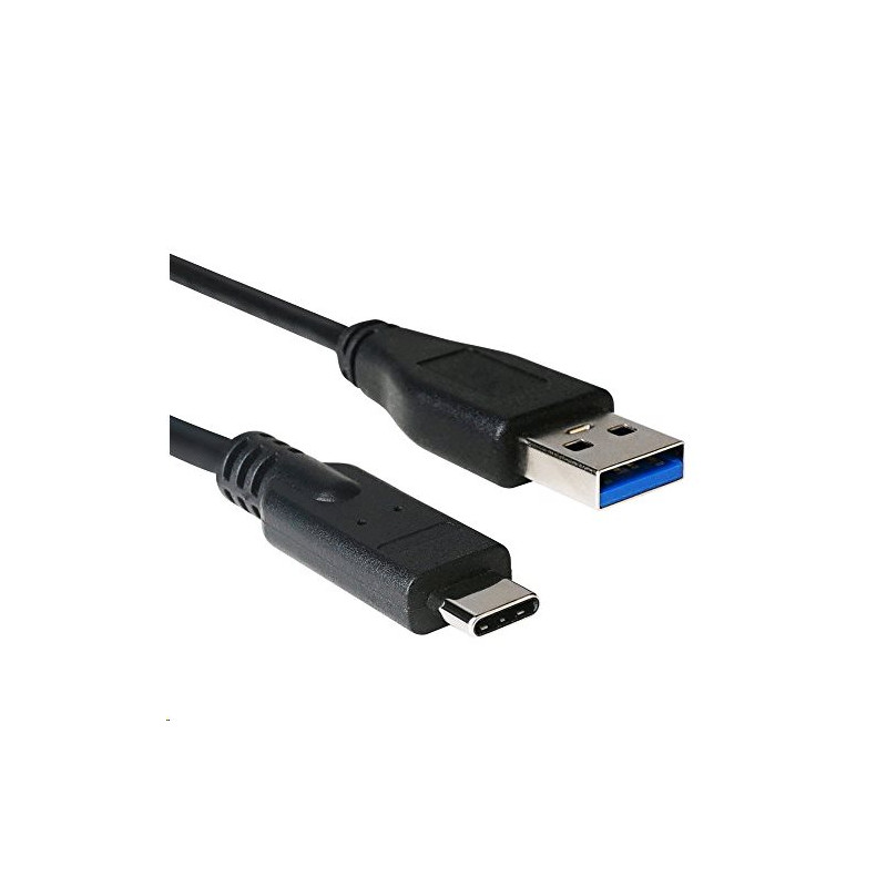 Kábel C-TECH USB 3.0 AM na Type-C kábel (AM/CM), 1m, čierny