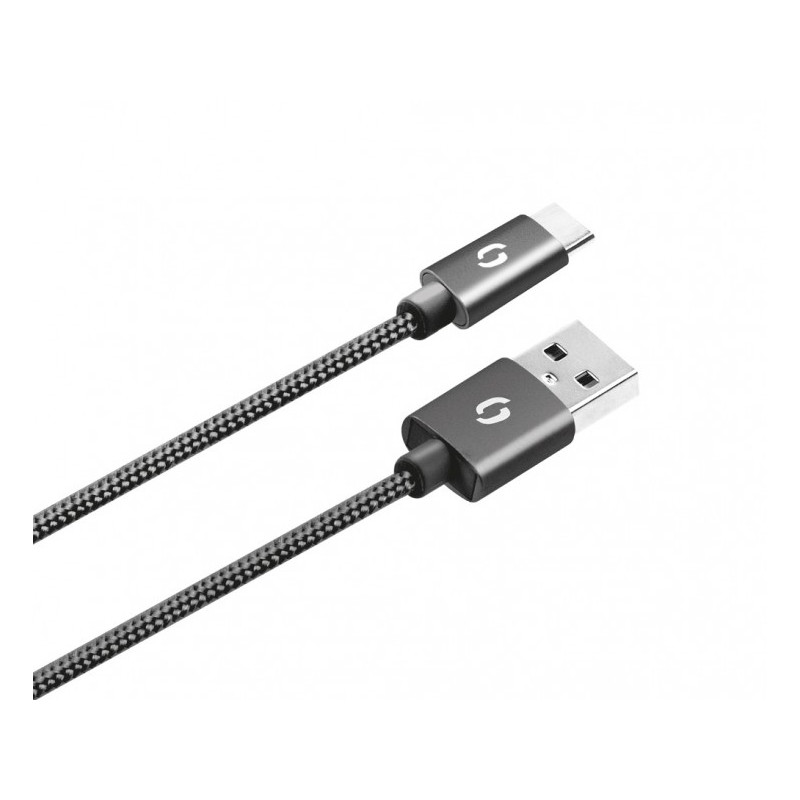 ALIGATOR PREMIUM Dátový kábel 2A, USB-C čierny