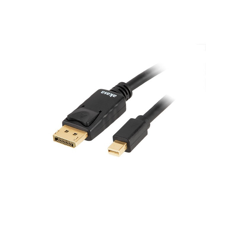 AKASA - 8K miniDP na DP kábel - 2 m