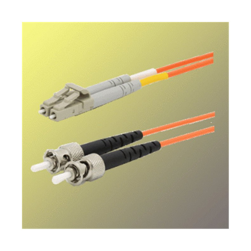 Optický patchkábel duplexný, LC-ST 9/125um SM, 15m, OS2