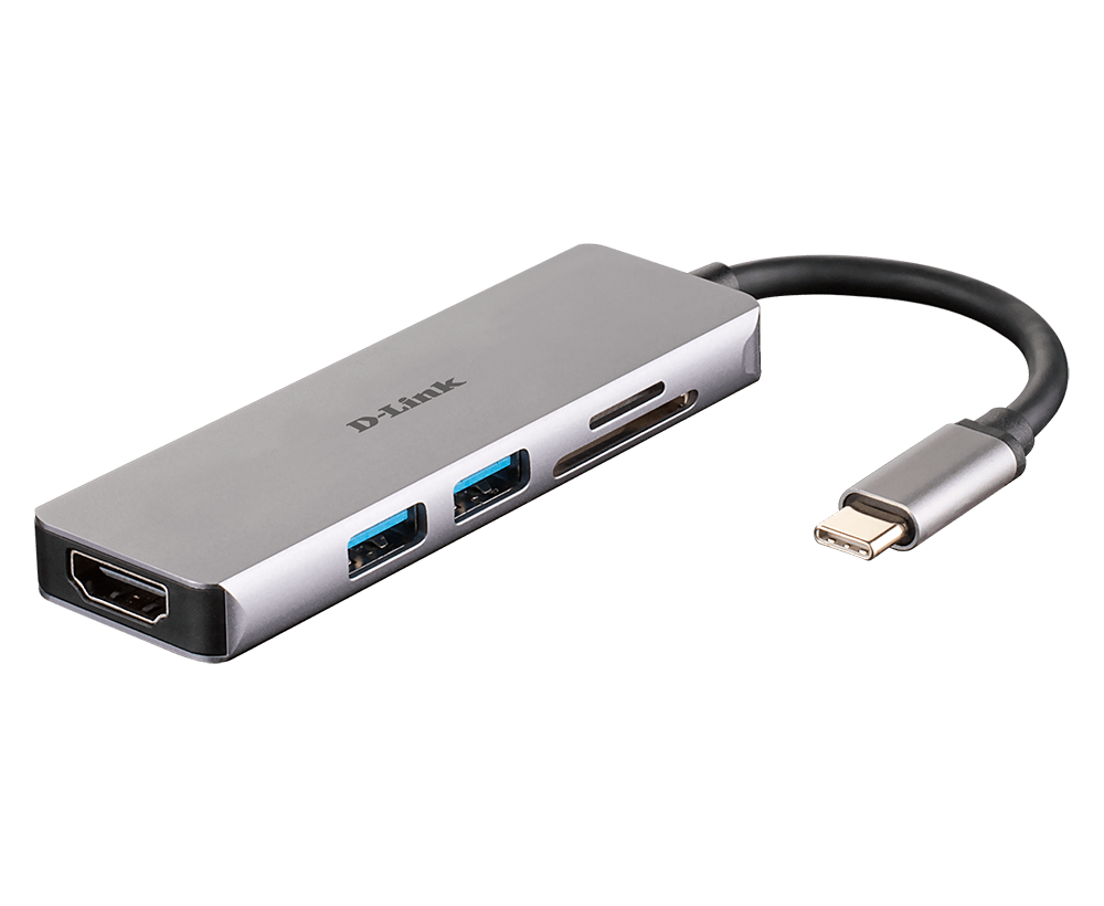 D-Link 5-in-1 USB-C Hub with HDMI a SD/microSD Card Reader
