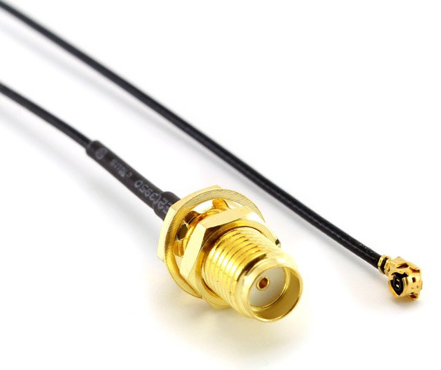 Mikrotik Pigtail ACSMAUFL 15cm, UFL - SMA Female