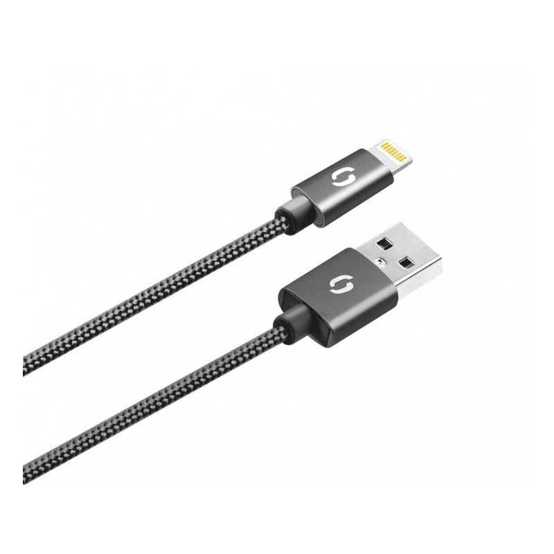 ALIGATOR PREMIUM 2A kábel, Lightning 2m, čierny