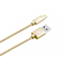 ALIGATOR PREMIUM 2A kábel, Lightning 2m, zlatý