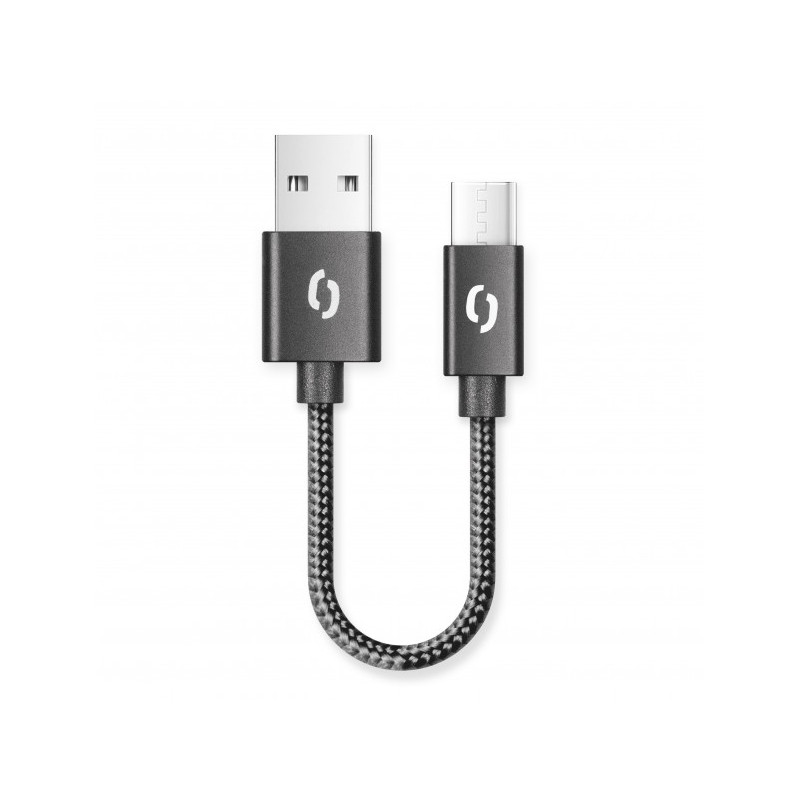 ALIGATOR PREMIUM 2A kábel, 50cm USB-C, čierny