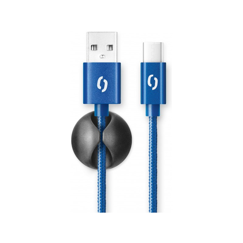 ALIGATOR PREMIUM 2A kábel, USB-C, modrá