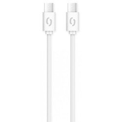 ALIGATOR Dátový kábel POWER 3A, USB-C/USB-C, biely