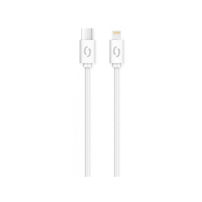 ALIGATOR Dátový kábel POWER 3A, USB-C/lightning biely