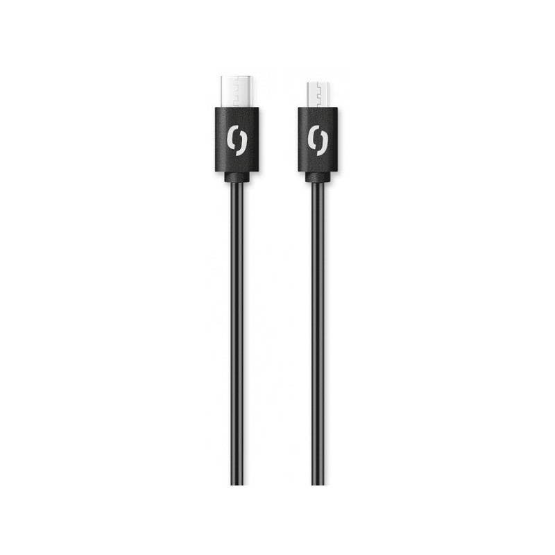 ALIGATOR Dátový kábel POWER 3A, USB-C/microUSB čierny