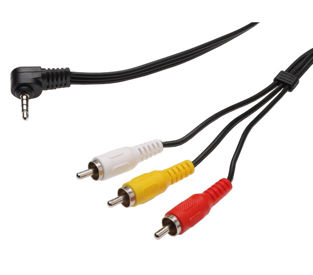 PremiumCord Video + Audio kábel, stereo 35mm 4 pinový - 3x CINCH RCA tienený, M/M, 1,5m