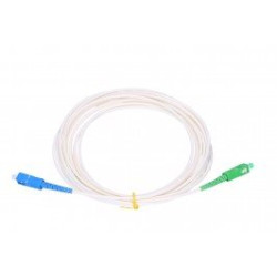 SC/APC - SC/UPC simplex 9/125 SM 1m arm.biely 3mm B3 LSZH