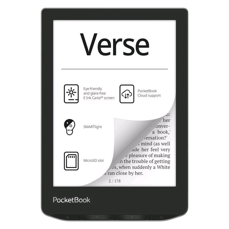 E-book POCKETBOOK 629 Verse Mist Grey, sivý