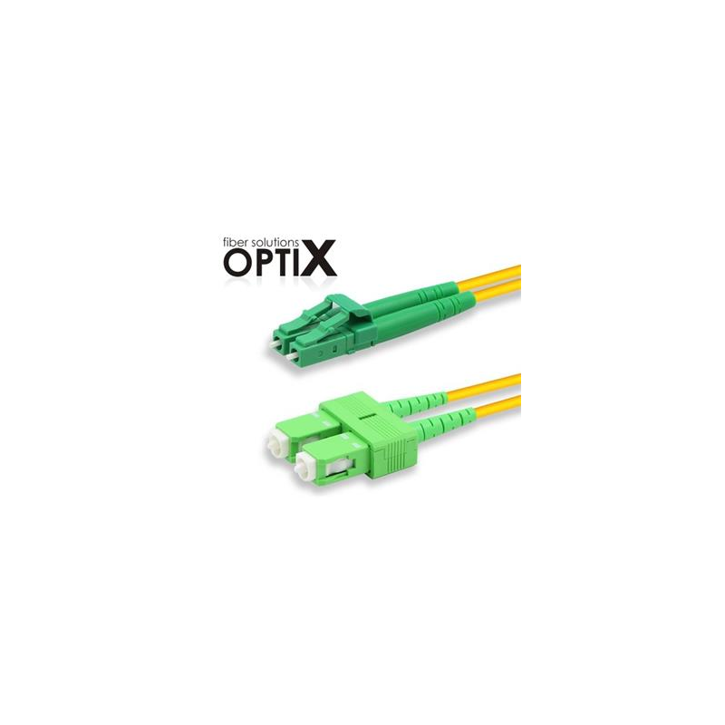 Patchcord FO duplex LC/APC-SC/APC 9/125um SM, 1m, OS2