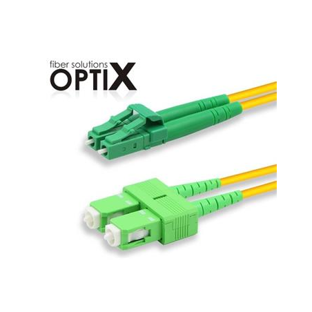 Patchcord FO duplex LC/APC-SC/APC 9/125um SM, 1m, OS2