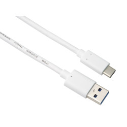 PremiumCord kábel USB-C - USB 3.0 A (USB 3.2 generation 2, 3A, 10Gbit/s) 1m biela