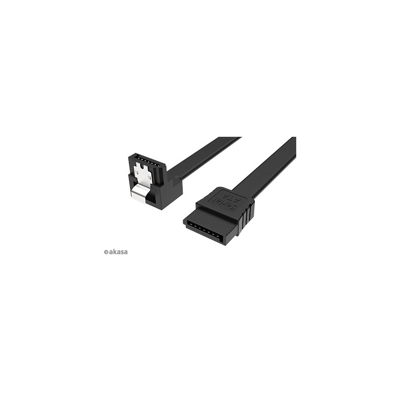 AKASA - Proslim SATA kábel 90 ° - 50 cm