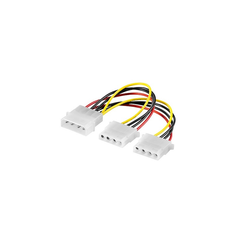 PremiumCord napájací kábel HDD 5,25 ''- 2x5,25''