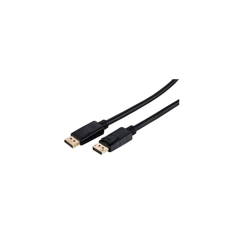 Kábel C-TECH DisplayPort 1.2, 4K @ 60Hz, M/M, 1m