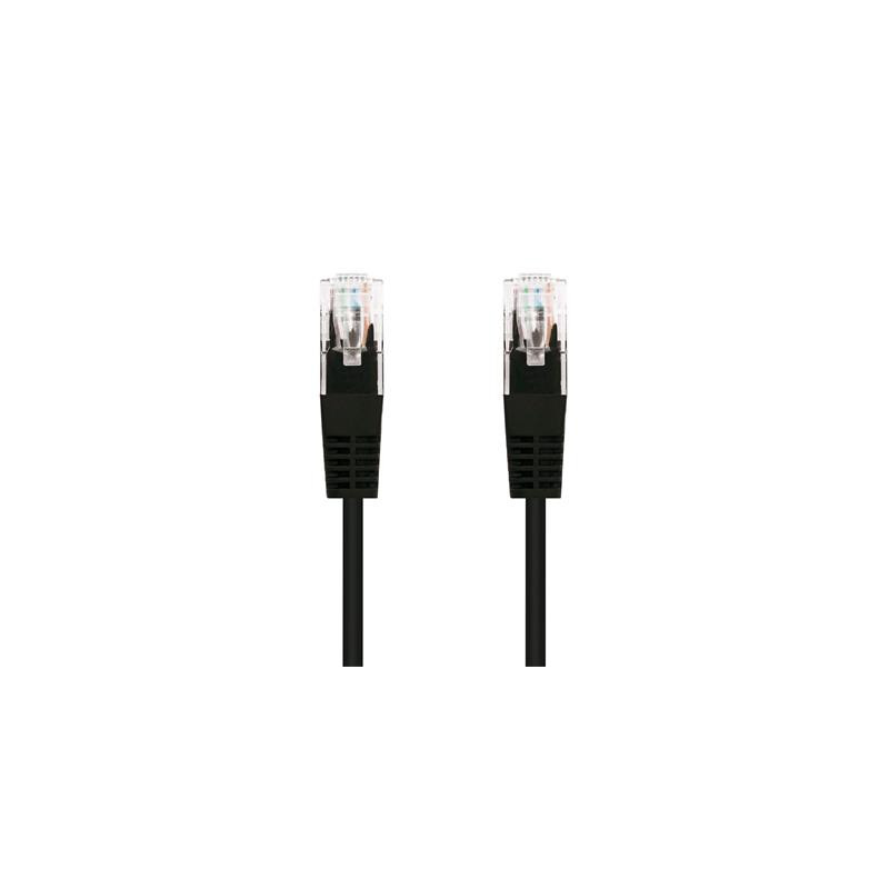 Kábel C-TECH patchcord Cat5e, UTP, čierny, 1m