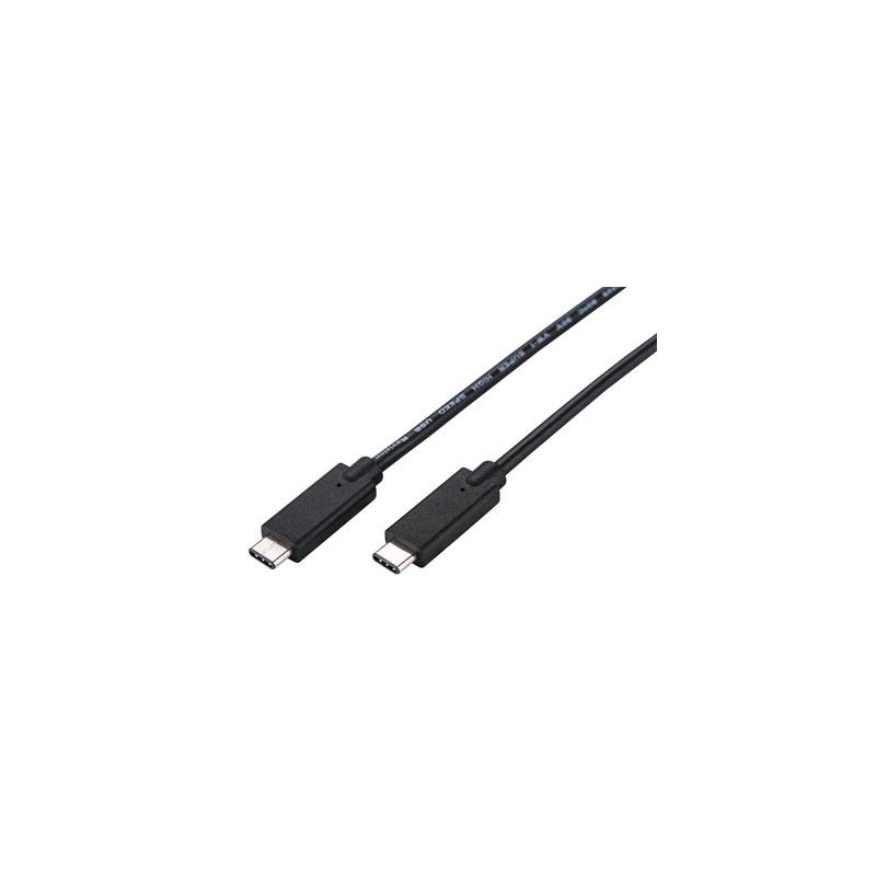 Kábel C-TECH USB 3.2, Type-C (CM/CM), PD 100W, 20Gbps, 1m, čierny