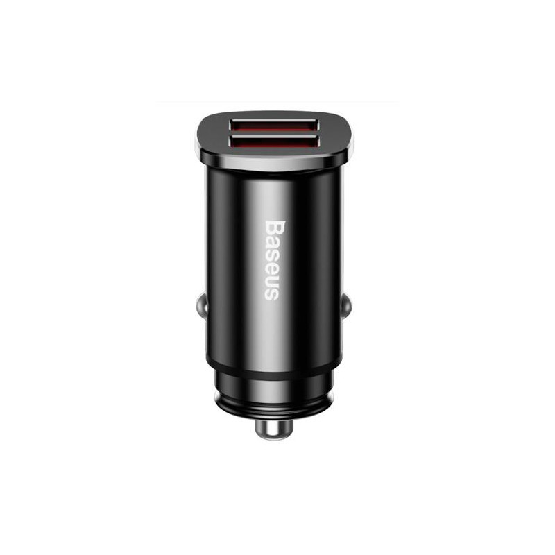 Baseus CCALL-DS01 Square Nabíjačka do Autá 2xUSB QC3.0 30W Black