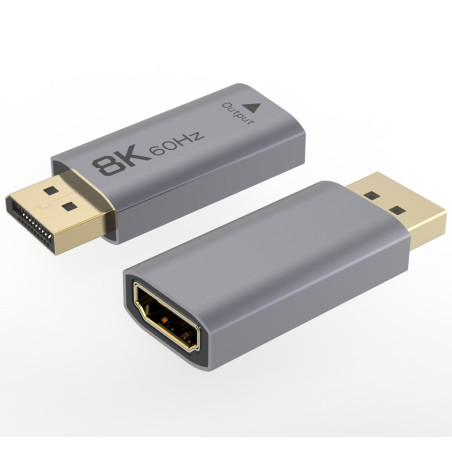 PremiumCord adaptér DisplayPort - HDMI, 8K @ 60Hz, 4K @ 144Hz Male/Female, pozlátené konektory