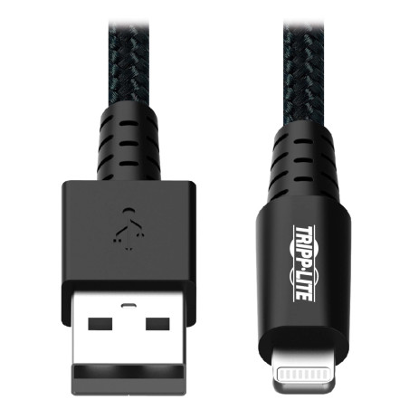 Tripplite Kábel USB-A / Lightning Synchronizácia/Nabíjanie, UHMWPE, Aramid Fibers, MFi Cert, 0.31m
