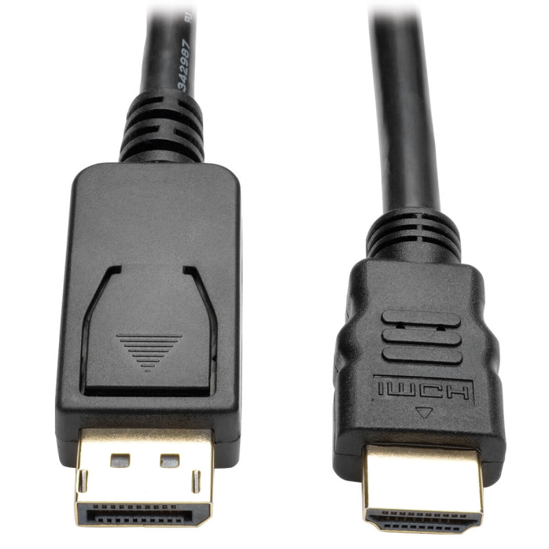 Tripplite Video kábel DisplayPort 1.2 s aretáciou / HDMI 4K (Samec/Samec), 1.8m