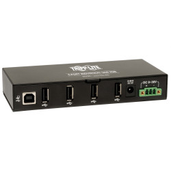 Tripplite Rozbočovač 4x USB 2, priemyselný, odolnosť ESD 15kV, kovové púzdro, možnosť montáže